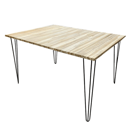 Mesa De Jantar Em Painel De Madeira Teca 40mm 120cmx90cm
