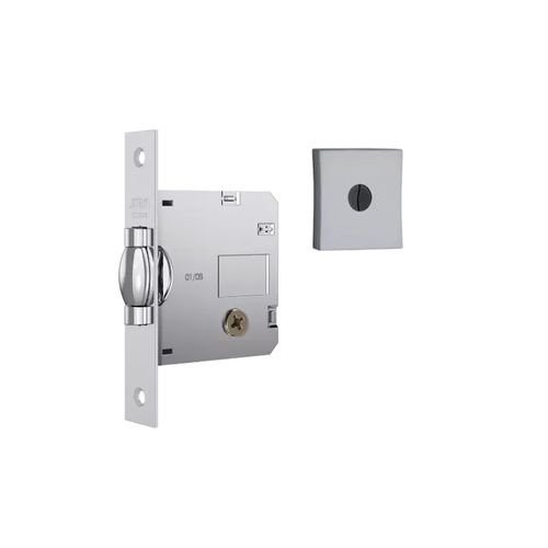 Fechadura Stam 1005 Pivot Escovada Roseta Quadrada