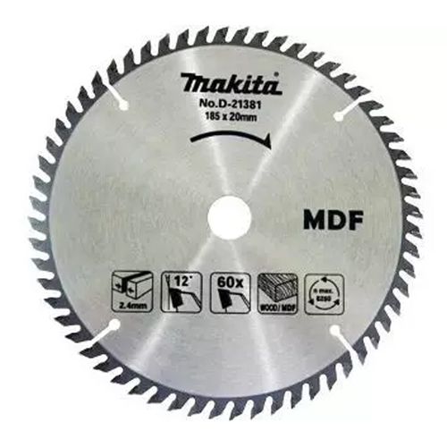 Serra De Widea Makita Tct 185x20x60 P/Mdf D-21381