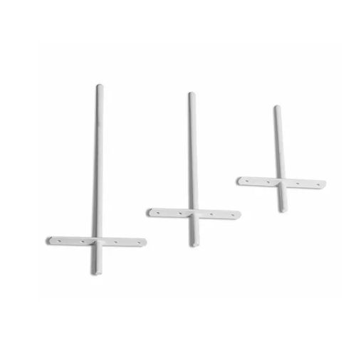 Suporte Pecarpa Invisível Branco 40cm 1/2