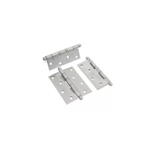 Dobradiça 4x3x2x 5mm Caixa Com 3 Unidades Sobrepor Inox 304 Escovado