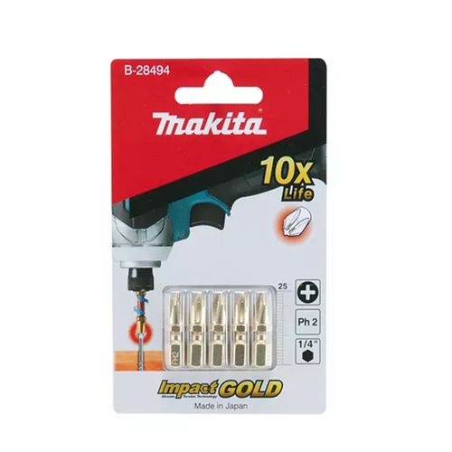 Ponta Bits Makita Ph2 25mm 1/4 - 4 Uni B-28494