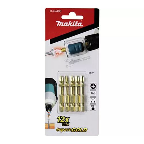 Bits De Torcao Makita Phillips Ph2 5pcs B-42488