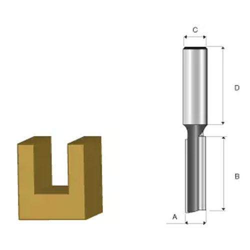 Fresa Makita Paralela Diamantada 1/2 Haste 1/4 D-49133