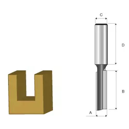 Fresa Makita Paralela Diamantada 5/8 Haste 1/2