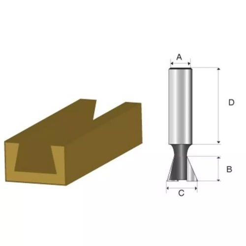 Fresa Rabo De Andor Diam 1/2 Haste 1/4 D-49541