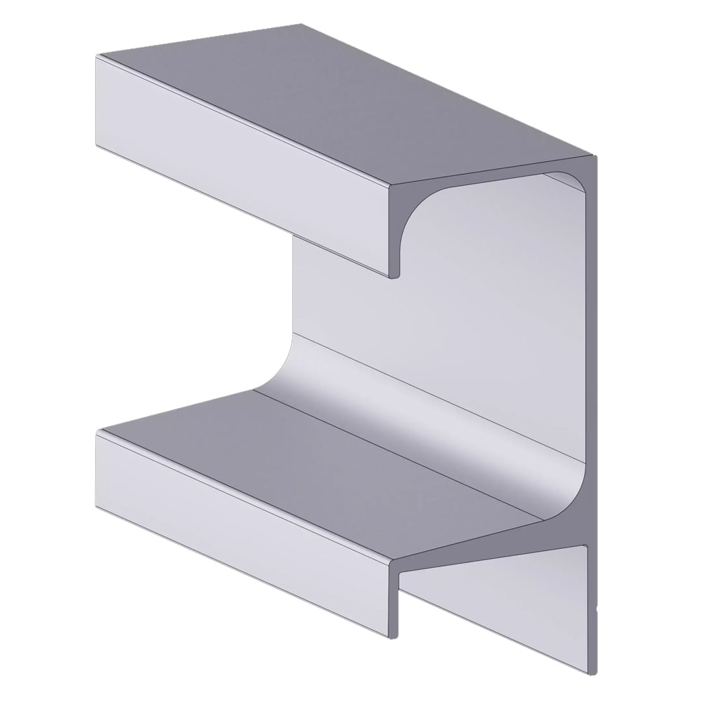 Perfil Puxador Aluminio Alternativa 5047 Com 3 Metros