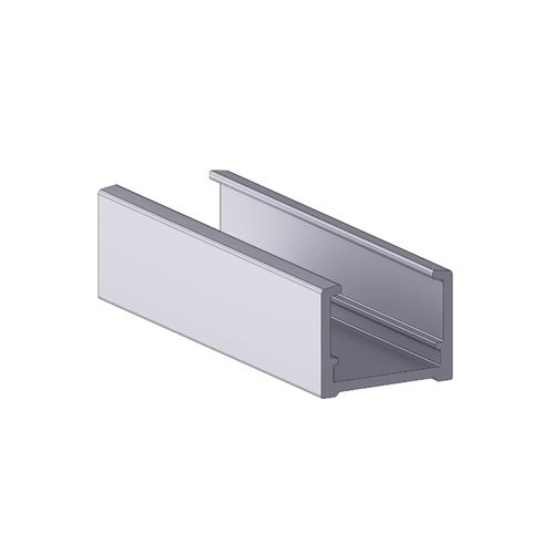 Perfil Led 01 Alternativa Inox Escovado Com 3m Sobre Posto