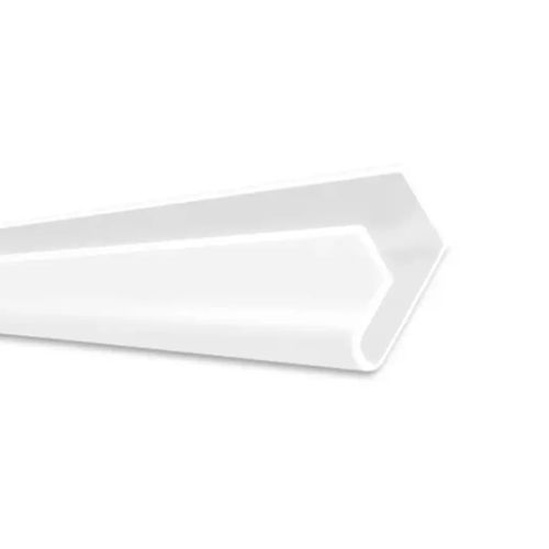 Trilho Canaletado Pvc Branco Para Mdf Ranhurado Com 2,75m