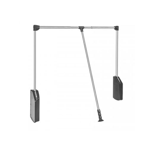 Cabideiro Basculante Sem Amortecedor Fgvtn 660-890 Preto/Cromado