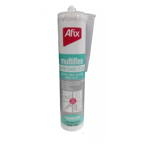 Silicone Multiflex Selante Branco Base D`Água 430gr Afix