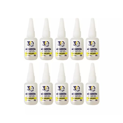 Kit Adesivo Lab Instantâneo 20gr Moveleiro C/ 10 Unidades