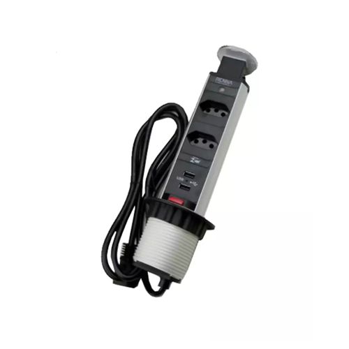 Torre Multi Tomada Renna Com 3 Entradas Usb Para Embutir