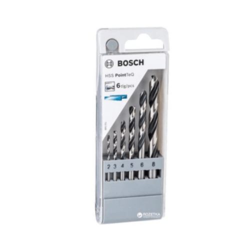 Jogo Broca Para Metal Bosch Hss-Pointteq 2-8mm (6 Pçs)