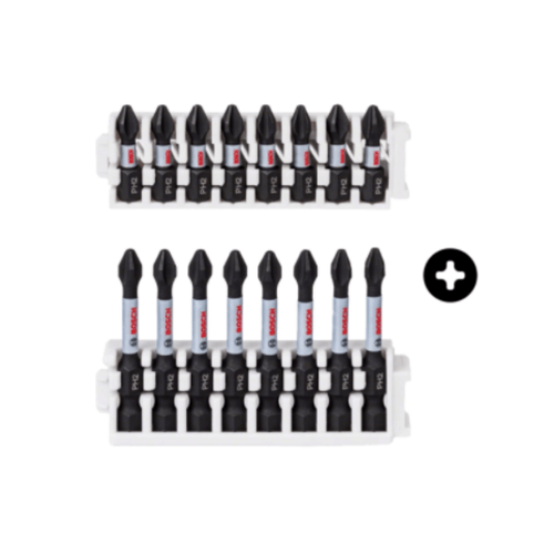 Ponta Para Parafusar Bosch Phillips Ph2 25mm Impact Control Com 8 Unidades