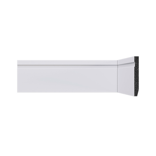 Rodapé 72  Poliestireno Branco  Santa Luzia  2400x70x13mm