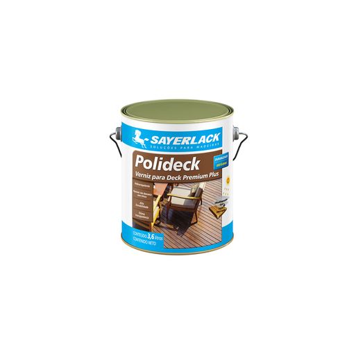 Verniz Polideck Semi Brilho Natural 3,6 Litros